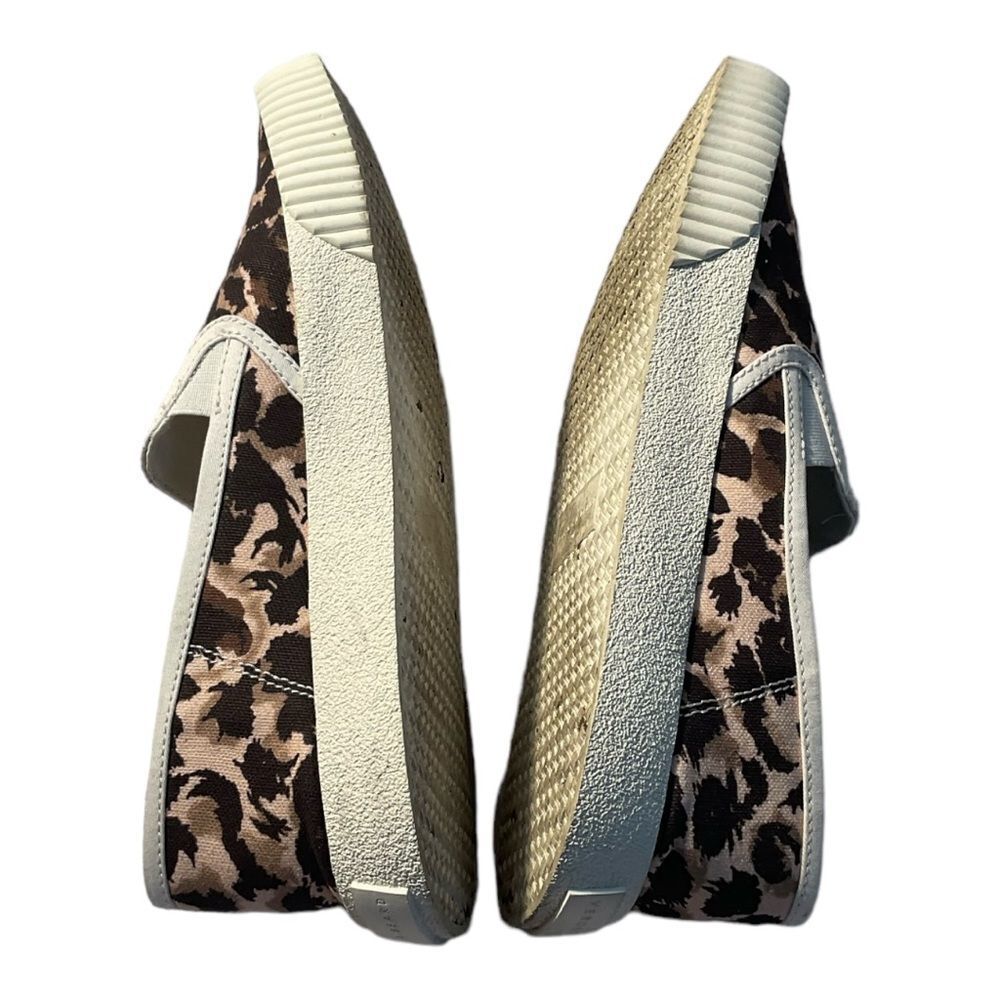 VERONICA BEARD Panelle Leopard-print Canvas Laceless Sneakers  Leopard Size 9M - Picture 7 of 16